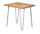 Tables Cheap End Tables 22" X 22" X 24" Natural Maple And Steel End Table 3957 HomeRoots