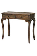 Tables Console Table with Drawers - 37'.8" X 18'.25" X 15" Rustic Wood (Pine) Console Table with Drawers HomeRoots