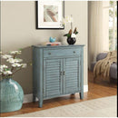 Tables Console Tables - 31" X 12" X 35" Antique Blue Wooden Console Table HomeRoots