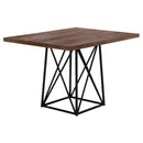 Tables Dining Room Table Sets - 36" x 48" 31" Brown/Black, Reclaimed Wood, Particle Board and Metal - Dining Table HomeRoots