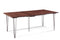 Tables Dining Tables - 84" X 42" X 30" Deep Maple And Steel Dining Table with Two 12" Leaves HomeRoots