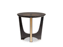 Tables End Tables - 22" Black Crocodile and Rose gold End Table HomeRoots