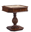 Tables Gaming Table - 28" X 28" X 30" Cherry Wood Poly-Resin Game Table HomeRoots