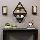 Tables Glass Table - Handcrafted Table Top Clock HomeRoots