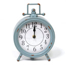 Tables Modern Table Clock - Vintage Blue Metal Table Clock HomeRoots