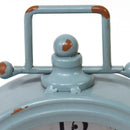 Tables Modern Table Clock - Vintage Blue Metal Table Clock HomeRoots