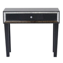 Tables Rustic Console Table - 35'.5" X 13" X 31" Black Give your home decor an e Console Table with a Drawer and Framed with Mirror Accents HomeRoots