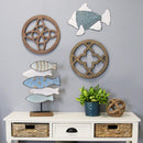 Tables Table Decorations - 12.52" X 4" X 18.75" Multi Metal Mdf Table Top Decor HomeRoots