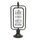 Tables Table Tops For Sale - "The Love of a family" Metal Table top HomeRoots