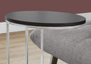 Tables Tall Accent Table - 18'.5" x 12" x 25" Cappuccino, Particle Board, Laminate, Metal - Accent Table HomeRoots