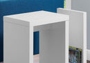 Tables White Accent Table - 11'.5" x 23'.5" x 24" White, Particle Board, Hollow-Core - Accent Table HomeRoots