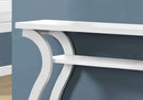 Tables White Accent Table - 11'.5" x 47'.25" x 32" White, Hollow-Core, Particle Board - Accent Table HomeRoots