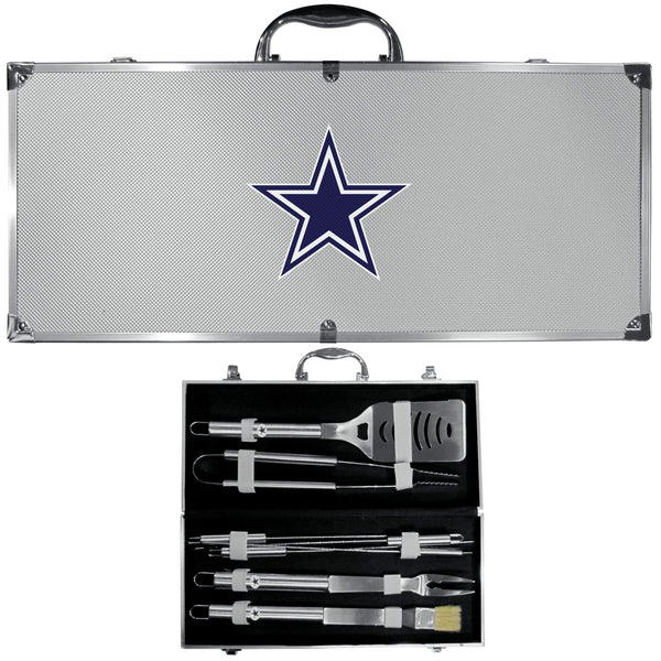 Tailgating & BBQ Accessories NFL - Dallas Cowboys 8 pc Stainless Steel BBQ Set w/Metal Case JM Sports-16