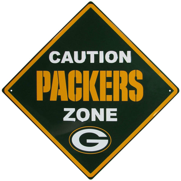 Tailgating & BBQ Accessories NFL - Green Bay Packers Caution Wall Sign Plaque JM Sports-11