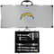 Tailgating & BBQ Accessories NFL - Los Angeles Chargers 8 pc Stainless Steel BBQ Set w/Metal Case JM Sports-16