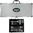 Tailgating & BBQ Accessories NFL - New York Jets 8 pc Stainless Steel BBQ Set w/Metal Case JM Sports-16