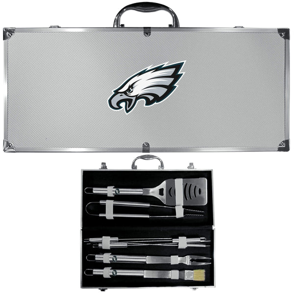 Tailgating & BBQ Accessories NFL - Philadelphia Eagles 8 pc Stainless Steel BBQ Set w/Metal Case JM Sports-16