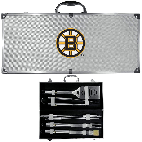 Tailgating & BBQ Accessories NHL - Boston Bruins 8 pc Stainless Steel BBQ Set w/Metal Case JM Sports-16