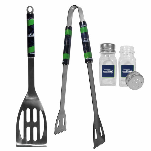 Tailgating & BBQ Accessories Seattle Seahawks 2pc BBQ Set with Salt & Pepper Shakers JM Sports-16
