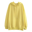 Tangada women fleece hoodie sweatshirts winter japanese fashion 2020 oversize ladies pullovers warm pocket hooded jacket SD60 AExp