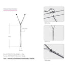 Tardoo Line Needle 925 Sterling Silver Long Pendant Necklace Simple and Romantic Style Fine Jewelry Valentine's Gift for Women JadeMoghul Inc.