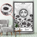 Tarot Card Tapestry Wall Hanging Astrology Divination Bedspread Beach Matwitchcraft Mandalay hippie mandalas brujeria AExp