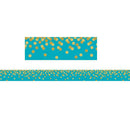 TEAL CONFETTI STRAIGHT BORDER TRIM-Learning Materials-JadeMoghul Inc.