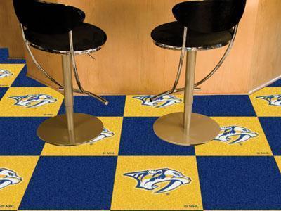 Team Carpet Tiles Cheap Carpet NHL Nashville Predators 18"x18" Carpet Tiles FANMATS
