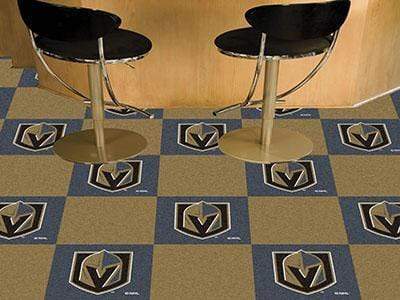 Team Carpet Tiles Cheap Carpet NHL Vegas Golden Knights 18"x18" Carpet Tiles FANMATS