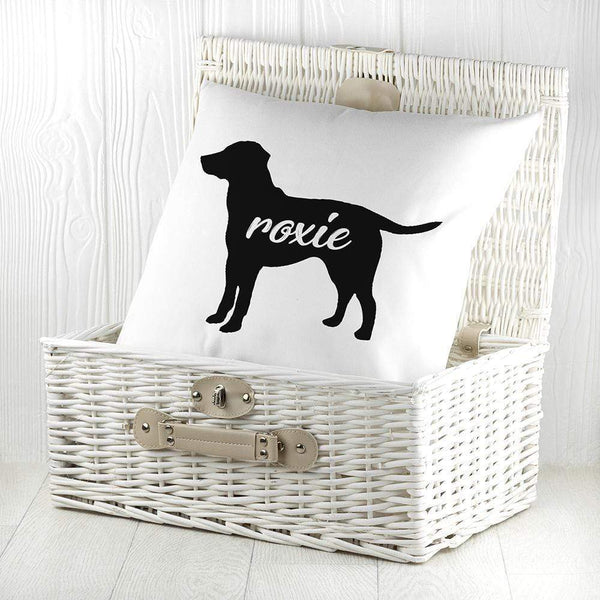 Textile Gifts & Accessories Personalised Pillow Labrador Silhouette Cushion Cover Treat Gifts