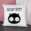 Textile Gifts & Accessories Personalised Pillow Little Owl Face Cushion Cover Treat Gifts