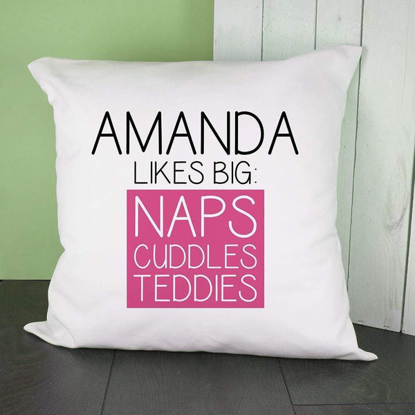 Textile Gifts & Accessories Personalised Pillow Pink This Baby Likes Cushion Cover Treat Gifts