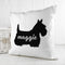 Textile Gifts & Accessories Personalised Pillow Scottish Terrier Silhouette Cushion Cover Treat Gifts