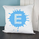 Textile Gifts & Accessories Personalised Pillow Splatter Initial Cushion Cover Treat Gifts
