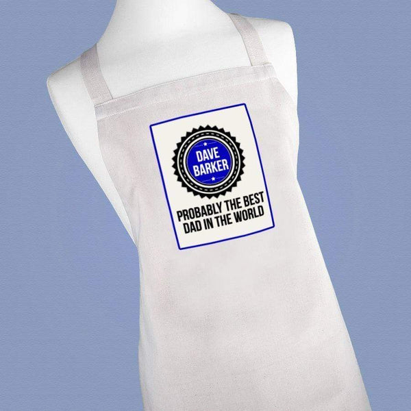 Textile Gifts & Accessories Personalized Aprons Probably the Best Dad in the World Apron Treat Gifts