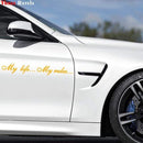 Three Ratels TZ-640 8.5*60cm 1-2 pieces My life...My rules... car stickers and decals auto sticker JadeMoghul Inc.