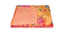 Throws Cheap Throw Blankets - 50" x 70" Multicolored, Dashing, Kantha - Throw HomeRoots
