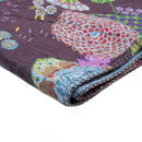 Throws Cotton Throw Blanket 50" x 70" Multicolored, Kantha Cotton Throw 2338 HomeRoots