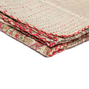 Throws Cute Throws - 50" x 70" Beige, Kantha - Throw Blanket HomeRoots