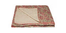 Throws Cute Throws - 50" x 70" Beige, Kantha - Throw Blanket HomeRoots