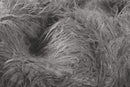 Throws Faux Fur Throw - 50" x 70" x 2" Sage Gray Sheepskin Faux Fur Throw HomeRoots