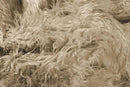 Throws Faux Fur Throw - 50" x 70" x 2" Tan Sheepskin Faux Fur Throw HomeRoots