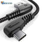 TIEGEM 90 degree USB Type C Cable 3A USB-C Cable  Type-C Fast Charging Cord for Nintendo Switch Samsung S8 Oneplus 5 Pixel 2