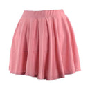 TIY Clothing Plain Summer Women High Waist Polyester Pleated Short Shirt TIY