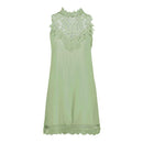 TIY Clothing Solid Color Sleeveless Lace Patchwork Women Summer Casual Dress TIY