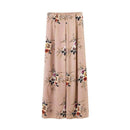 TIY Clothing Vintage Floral Print Women Long Skirt High Waist OL Style Trousers TIY