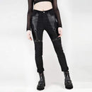 Women Fashion Street Style Solid Color Unique Patchwork Design Cargo Pants