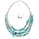 TIY Jewelry Retro Ethnic Style Women Irregular Layered Shell Beads Design Necklace Set TIY