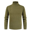 Men Solid Color Turtleneck All-match knit Sweater