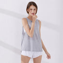 TIY Men Apparel Sleeveless Back Vent Women Loose Pattern Cover Up Sports Top TIY